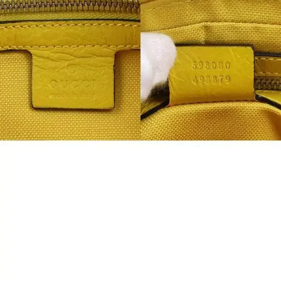 GUCCI Yellow Leather Fanny Pack - Picture 5 of 5